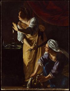 Judith and Her Maidservant with the Head of Holofernes, c1623-1625. Creator: Artemisia Gentileschi