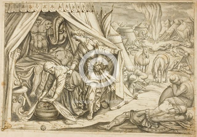 Judith and Holofernes, n.d. Creator: Joannes Stradanus.