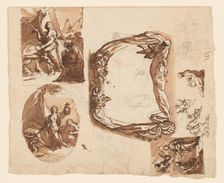 Judith and Holofernes and Other Studies (recto); Diana and Endymion (verso), c.1718. Creator: Giuseppe Nicola Nasini