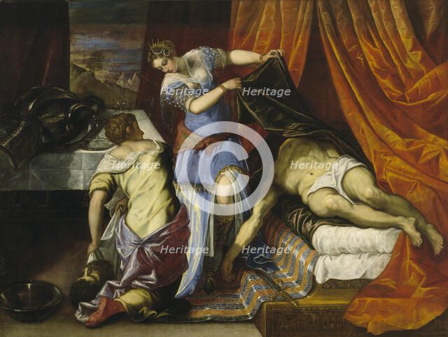 Judith and Holofernes. Artist: Tintoretto, Jacopo (1518-1594)