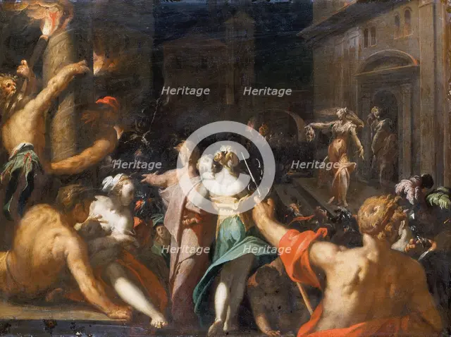 Judith Displays the Head of Holofernes, c1593. Creator: Abraham Bloemaert.