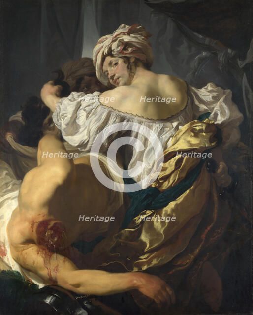 Judith in the Tent of Holofernes, c. 1622. Artist: Liss, Johann (1597-1631)