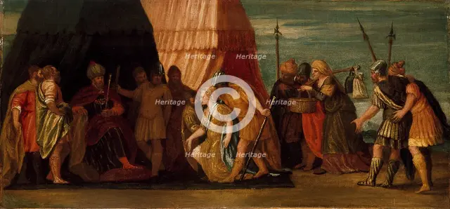 Judith received by Holofernes, c16th century. Artist: Unknown.