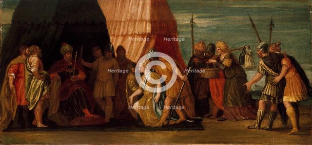 Judith received by Holofernes, c16th century. Artist: Unknown.