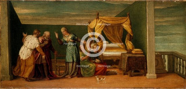 Judith receiving the Ancients of Bethulia, c16th century. Artist: Unknown.