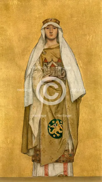 Judith, Wife of Baldwin I of Flanders, 1889. Creator: Albrecht De Vriendt.