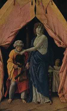 Judith with the Head of Holofernes 1495-1500. Artist: Andrea Mantegna