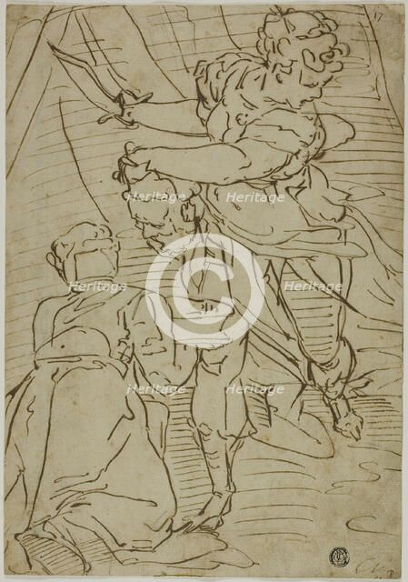 Judith with the Head of Holofernes, 1550/60. Creator: School of Luca Cambiaso Italian, 1527-1588.