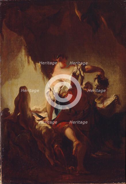 Judith with the Head of Holofernes. Artist: Maulbertsch, Franz Anton (1724-1796)