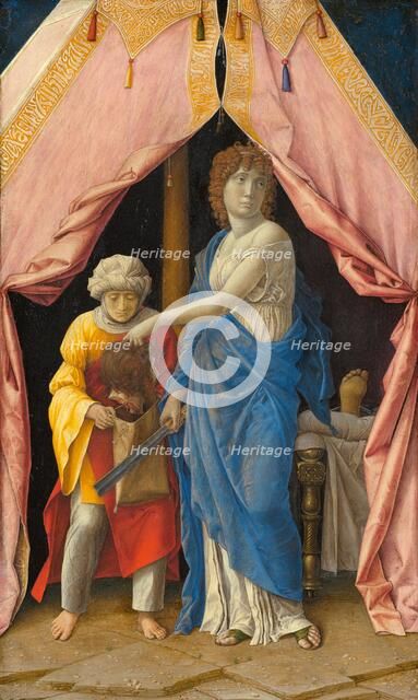Judith with the Head of Holofernes, c. 1495/1500. Creators: Andrea Mantegna, Giulio Campagnola.