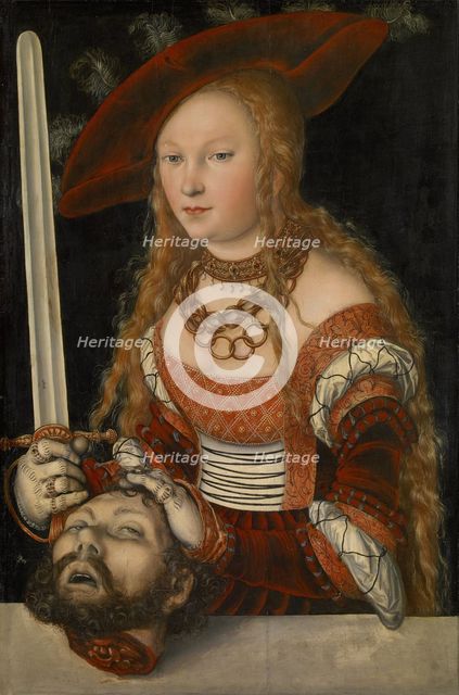 Judith with the Head of Holofernes, ca 1530. Artist: Cranach, Lucas, the Elder (1472-1553)