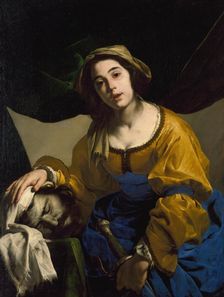 Judith with the Head of Holofernes, early 1650s. Creator: Bernardo Cavallino