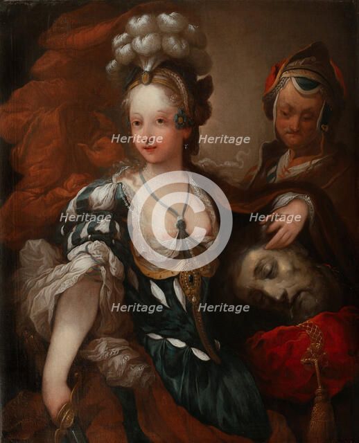 Judith with the Head of Holofernes, Mid of the 18th cen.. Artist: Grimou, Alexis (1678-1733)