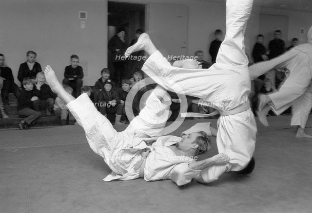 Judo match, Landskrona, Sweden, 1966. Creator: Unknown.