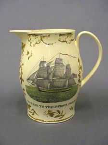 Jug, 1800/10. Creator: Herculaneum Pottery