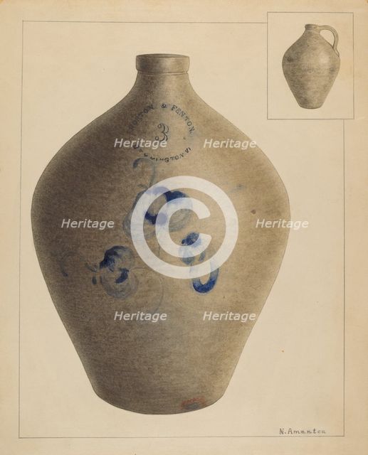 Jug, 1935/1942. Creator: Nicholas Amantea.