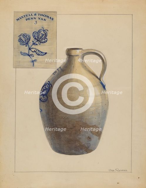 Jug, 1935/1942. Creator: Charles Caseau.