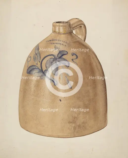 Jug, 1935/1942. Creator: Lillian Hunter.