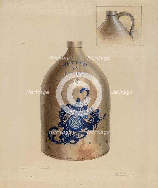 Jug, 1935/1942. Creator: Charles Caseau.
