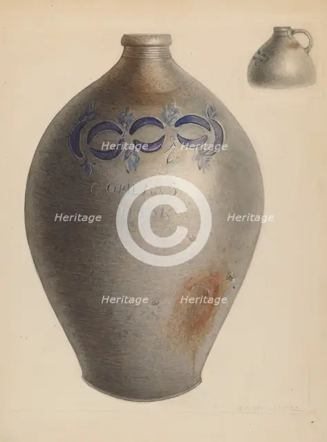 Jug, 1937. Creator: George Loughridge.