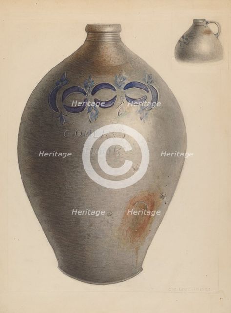 Jug, 1937. Creator: George Loughridge.