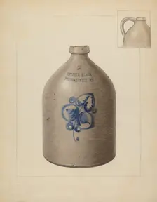 Jug, 1937. Creator: John Fisk