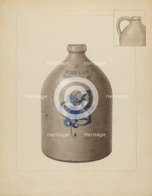 Jug, 1937. Creator: John Fisk.