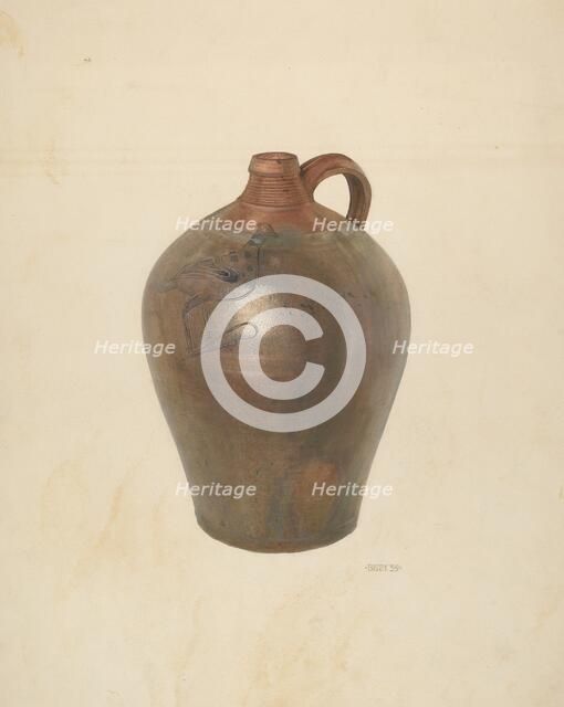 Jug, 1939. Creator: Bisby Finley.