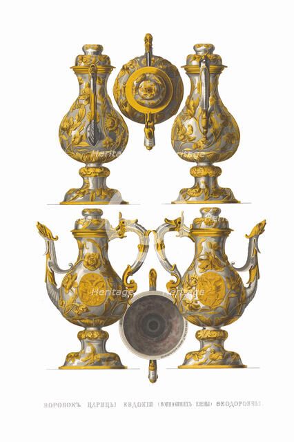 Jug of Tsarina Evdokiya Feodorovna Lopukhina, 1849-1853. Creator: Solntsev, Fyodor Grigoryevich (1801-1892).