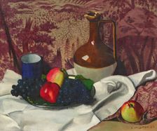 Jug and fruit, 1924. Creator: Vallotton, Felix Edouard (1865-1925)