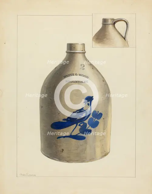 Jug, c. 1940. Creator: Charles Caseau.