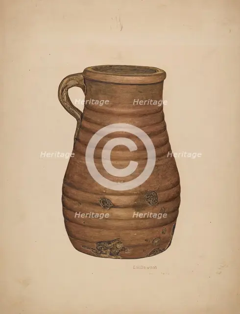 Jug, c. 1940. Creator: Clarence W Dawson.