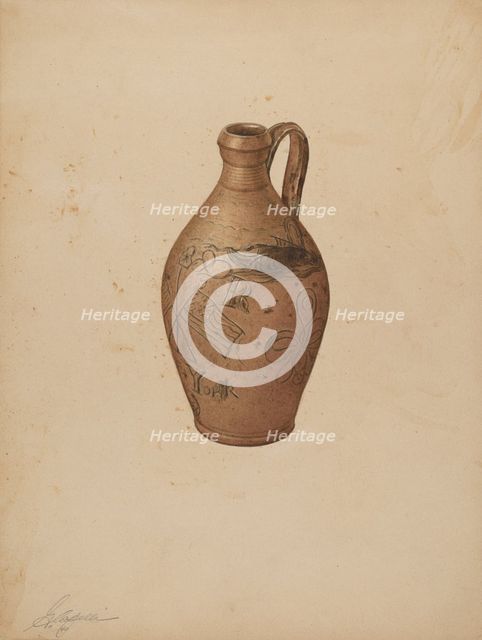 Jug, c. 1940. Creator: Giacinto Capelli.