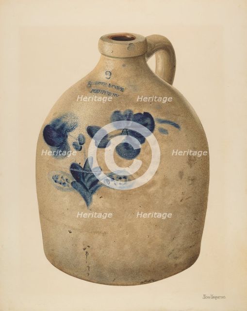 Jug, c. 1940. Creator: John Tarantino.
