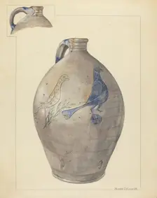 Jug, c. 1940. Creator: Yolande Delasser