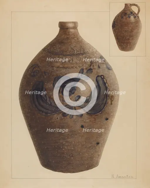 Jug, c. 1936. Creator: Nicholas Amantea.