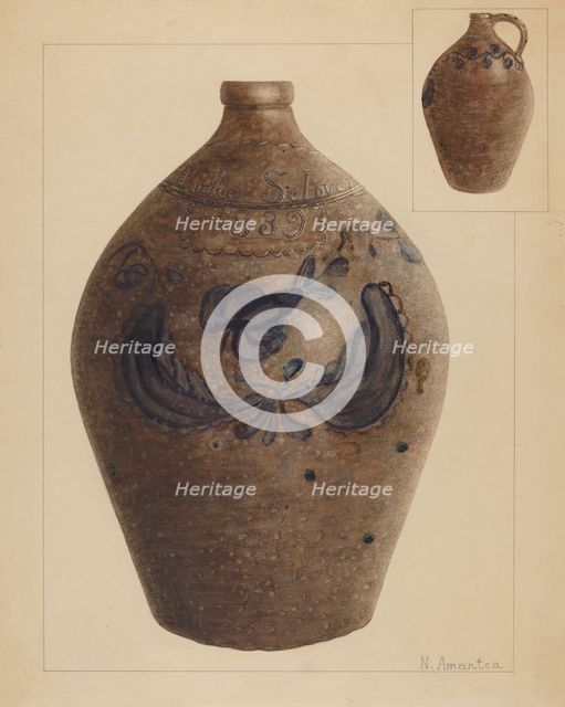 Jug, c. 1936. Creator: Nicholas Amantea.