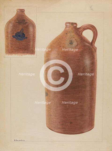 Jug, c. 1936. Creator: Nicholas Amantea.
