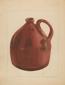 Jug, c. 1936. Creator: Bessie Forman