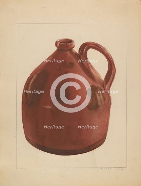 Jug, c. 1936. Creator: Bessie Forman.