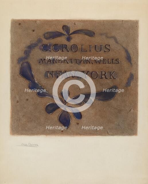 Jug, c. 1936. Creator: Charles Caseau.