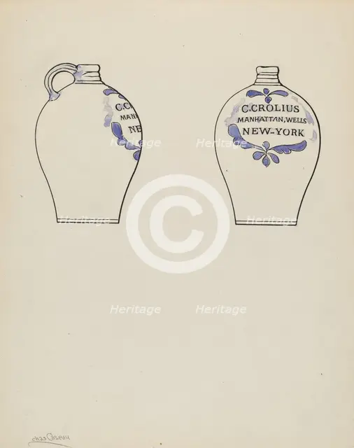 Jug, c. 1936. Creator: Charles Caseau.