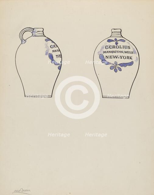 Jug, c. 1936. Creator: Charles Caseau.