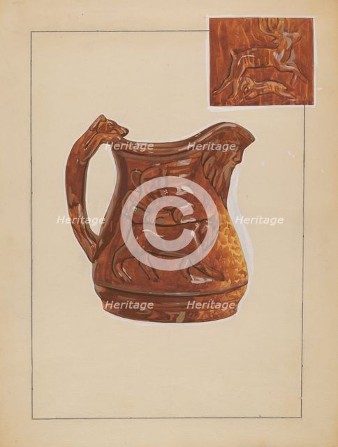 Jug, c. 1936. Creator: John Dana.