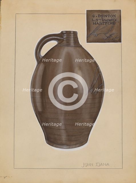 Jug, c. 1936. Creator: John Dana.