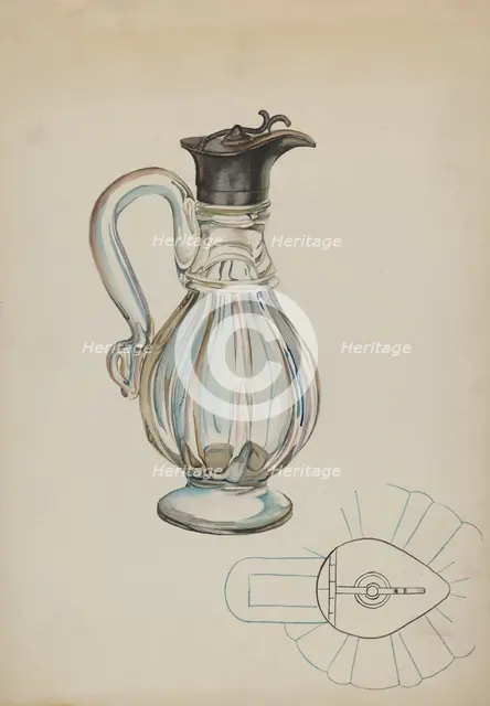 Jug, c. 1936. Creator: Roberta Elvis.