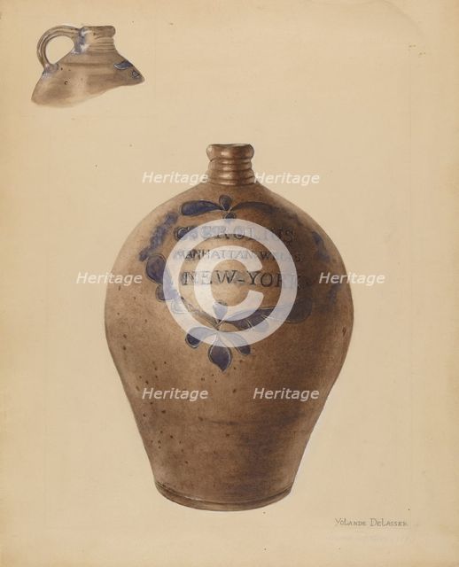 Jug, c. 1936. Creator: Yolande Delasser.