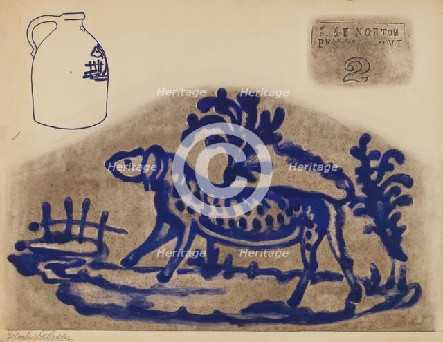 Jug, c. 1936. Creator: Yolande Delasser.