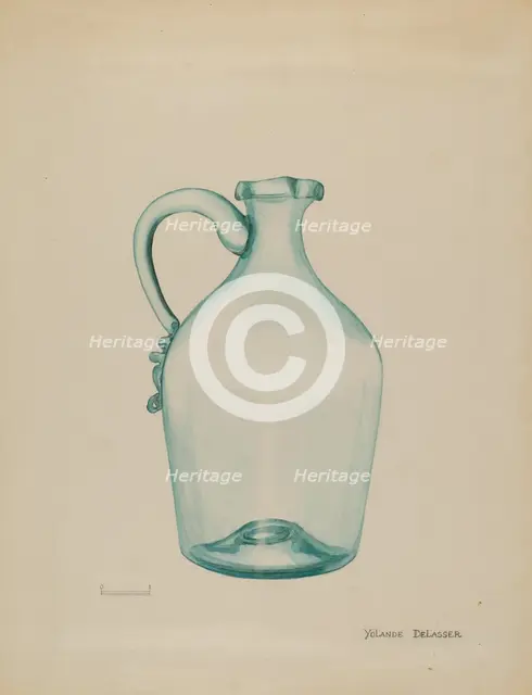 Jug, c. 1936. Creator: Yolande Delasser.