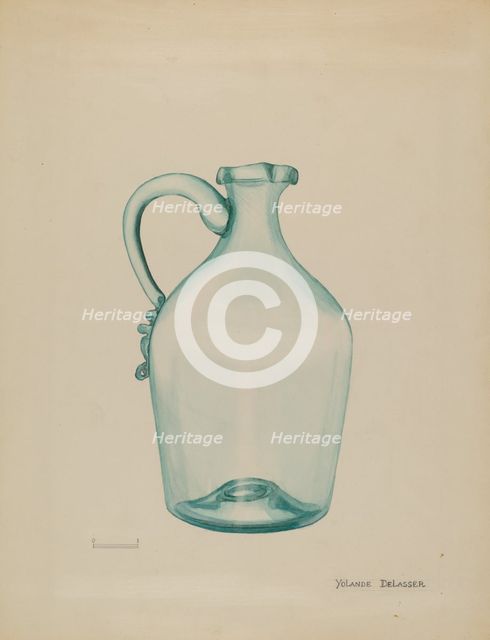 Jug, c. 1936. Creator: Yolande Delasser.